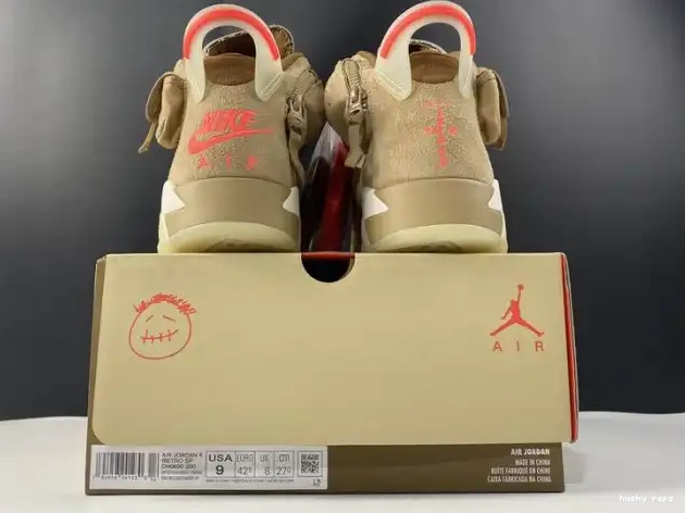 Cheap Husky Khaki DH0690-200 Scott Travis British Jordan Retro Air 6 0605